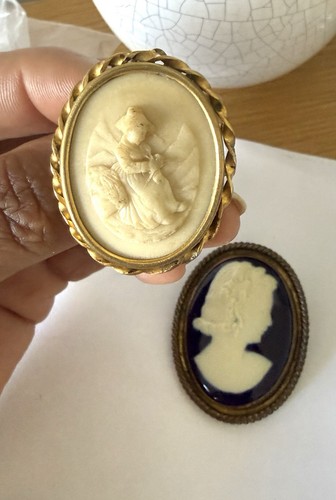 Ancien pendentif broche - ancien,