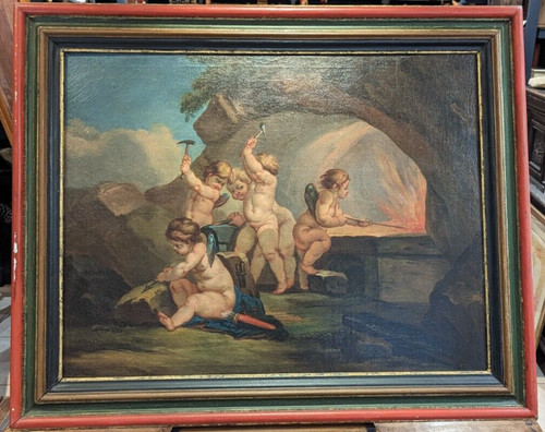 Cupidons dans forge de - forge,