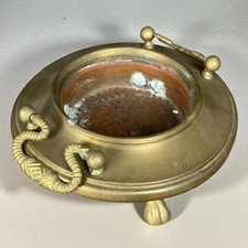 Ancien cendrier brasero laiton