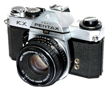Asahi Pentax KX SLR Silver Film Camera + SMC 50mm f2 lens - TESTED