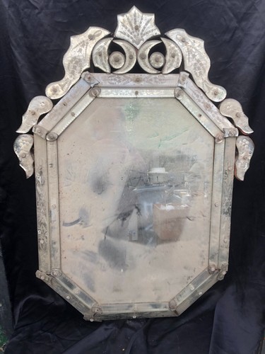 Ancien miroir venitien - ancien,