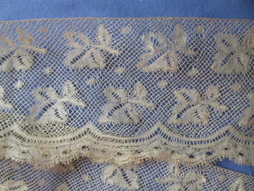 Volant dentelle fuseaux main - volant,