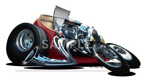 1927 bucket roadster cartoon - 1927,