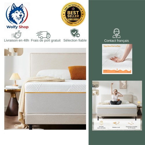 Matelas 90x190x16 mousse à - cm,