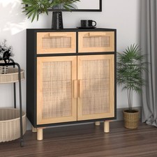 Buffet Noir 60x30x75 cm Bois