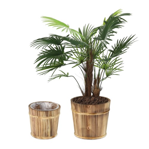 Pot fleur bois - fleur, seau
