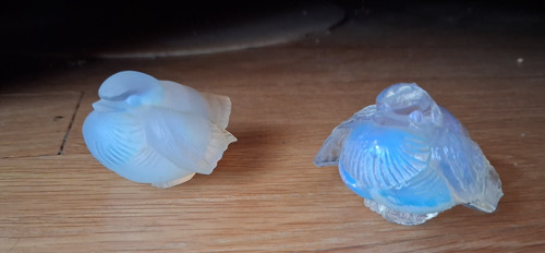 Lot oiseaux verre opalescent - lot,
