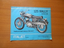 1969 ITALJET 125 RALLY ENGINE CZ WORLD CHAMPION MOTOCROSS MOTORCYCLE VINTAGE