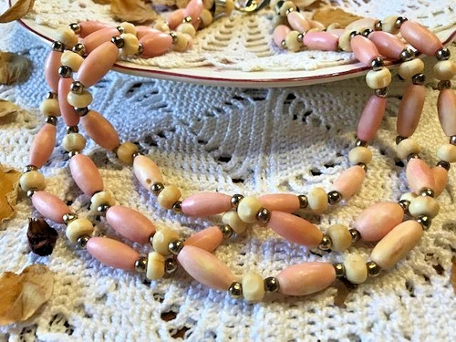 Collier ancien rangs perles - collier,