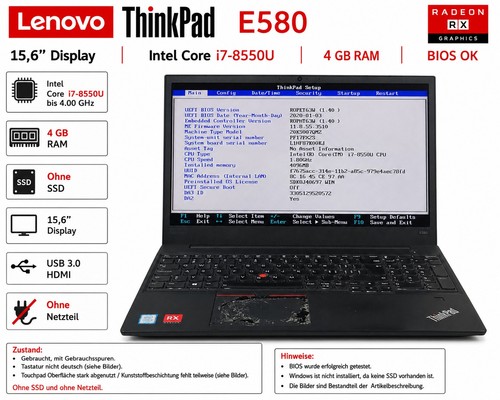 Lenovo thinkpad e580 - thinkpad,