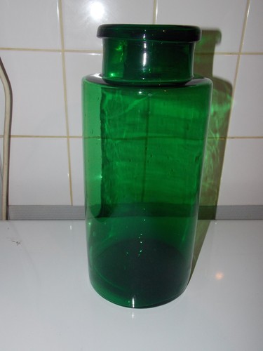 Ancien grand bocal verre - grand,