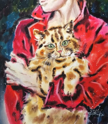 Peinture originale aquarelle