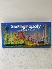 Six Flags-Opoly Magic Mountain Board Game COMPLETE