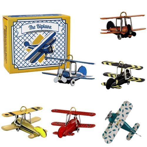 Jouet étain mini avion - en,