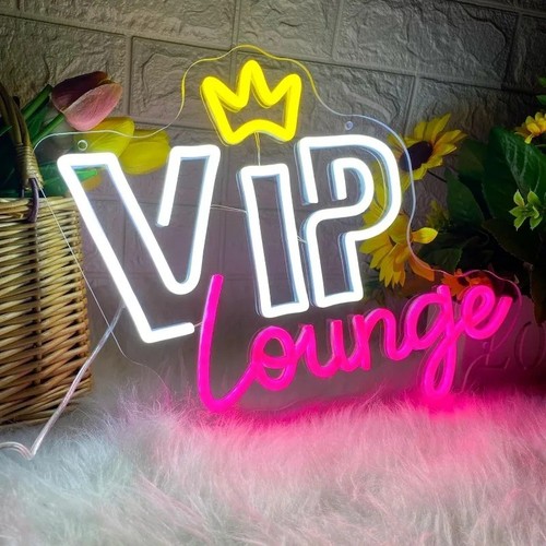 Néon led vip lounge - “vip, lounge”