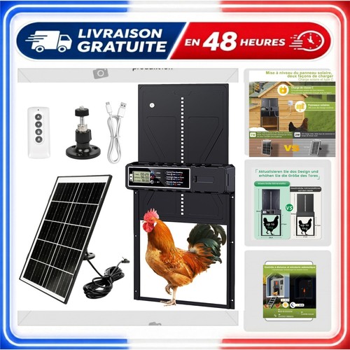 Porte poulailler automatique