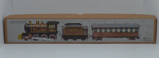 JOUET TRAIN LOCOMOTIVE ET WAGONS WINDUP EN TOLE A CLEF