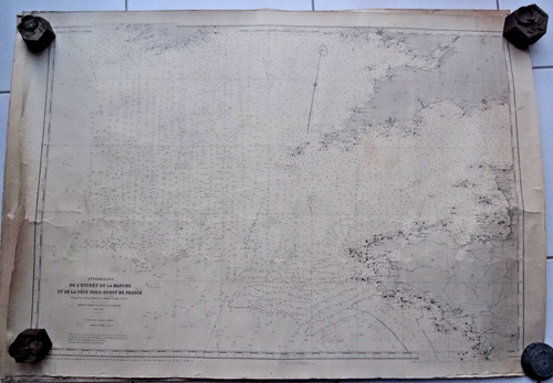 Carte marine ancienne - carte,