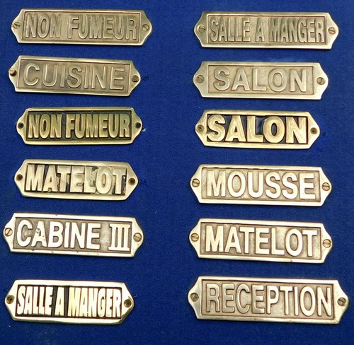 Plaque porte marine - plaque,
