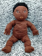P19/ IKEA DOUDOU PELUCHE POUPEE NOIRE AFRICAINE 45CM... QUASI NEUF VENDU NU