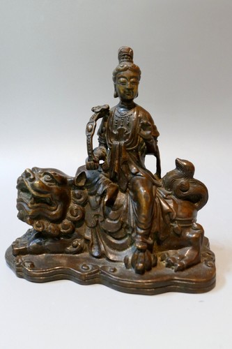 Ancien bronze guanyin chine - bronze,