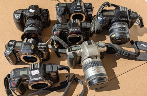 Lot reflex argentiques dont - argentiques,
