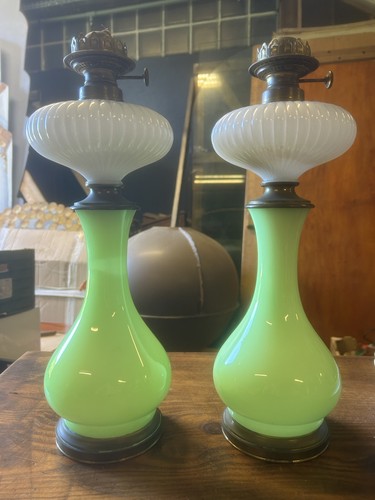 Paire lampe pétrole oil - lampe, à