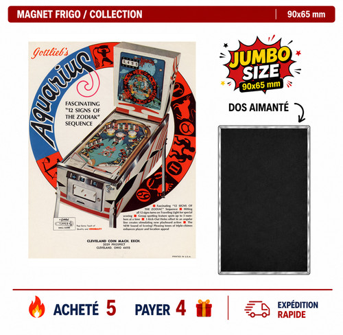 Magnet frigo aquarius 90x65 - frigo, mm