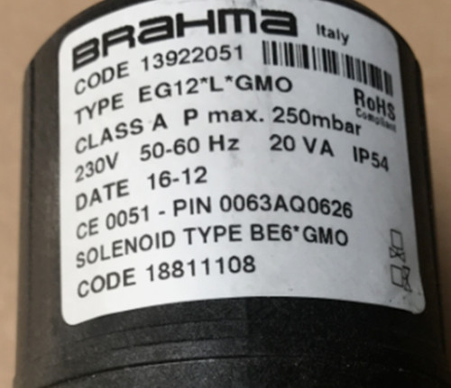 New brahma eg12 gmo solenoid - new,