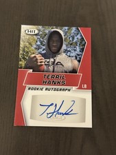 2019 Sage Hit Premier Draft Rookie Auto Red #A100 Terrill TERRIL HANKS Signed RC
