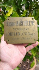Plaque Publicitaire Ernest