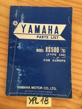 Yamaha XS500 1976 1H2 XS 500