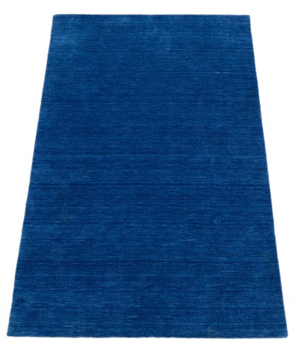 Tapis bleu 100 laine gabbeh - tapis,
