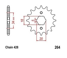 Pignon Sortie Boite 14 Dents