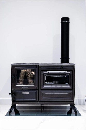Poêle bois cuisinière - bois,,