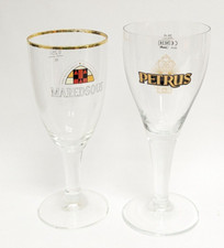 Lot De 2 Grand Bière Verre Chalices, Belge Bière, 0,25L - Petrus, Maredsous