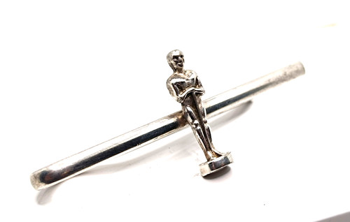 Pince cravate argent - cravate,