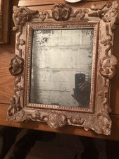 MIROIR ANCIEN EN BOIS SCULPTE