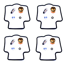 4X Kit De Réparation De Carburateur Pour Kawasaki ZX 9R 900 Ninja ZZR 1100