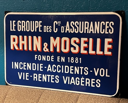 Plaque émaillée ancienne - émaillée,