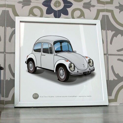 Poster cox coccinelle blanche - cox,