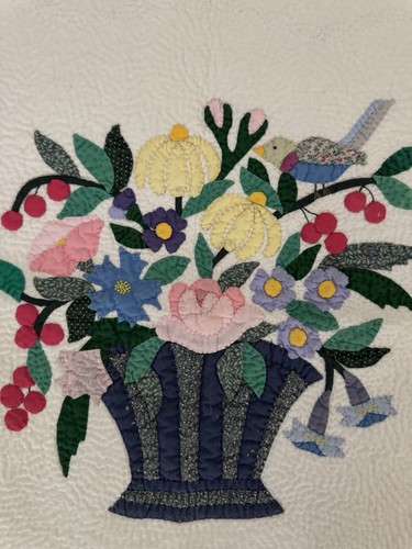Panneau mural quilt appliqué