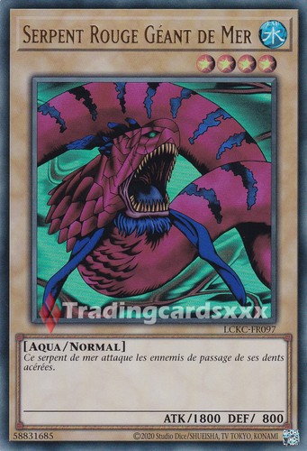 Serpent rouge géant - yu-gi-oh!,