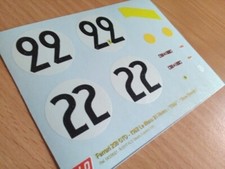 1962 LE MANS #22 FERRARI 250 GTO ELDE/BEURLYS 1:18 DECALS