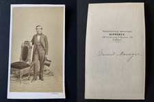 Alphonse, Paris, Edouard Menager Vintage Albumen Print CDV. 