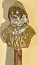 Canne ancienne bois pommeau