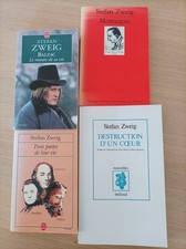 Stefan Zweig lot de 4 livres : Montaigne, Balzac, Trois poètes, Destructioncoeur