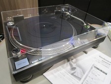 Technics SL-1200MK6 Black with Dust Cover and User's Manual Tested Working