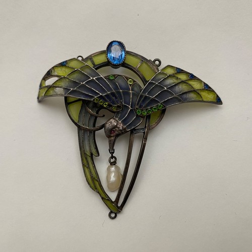 Broche décor aigle tenant - broche,