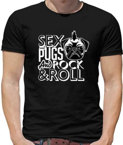 Sexe pugs rock roll shirt - sexe, t-shirt